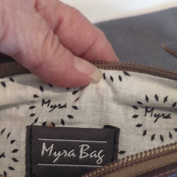 Myra Stylish Gray and Blue Women's Bag - Picture 2 of 7
